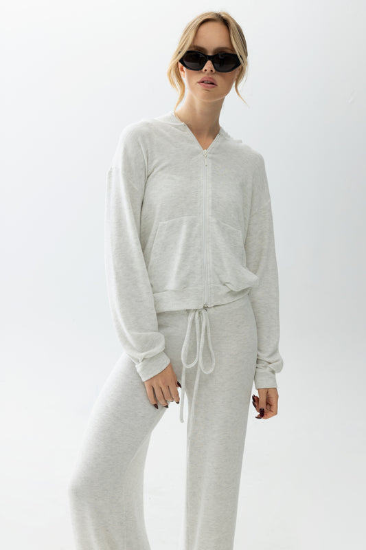 Après Sport Zip-Up Pillowy Heather