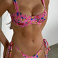 Rae Balconette top Pink Plumeria