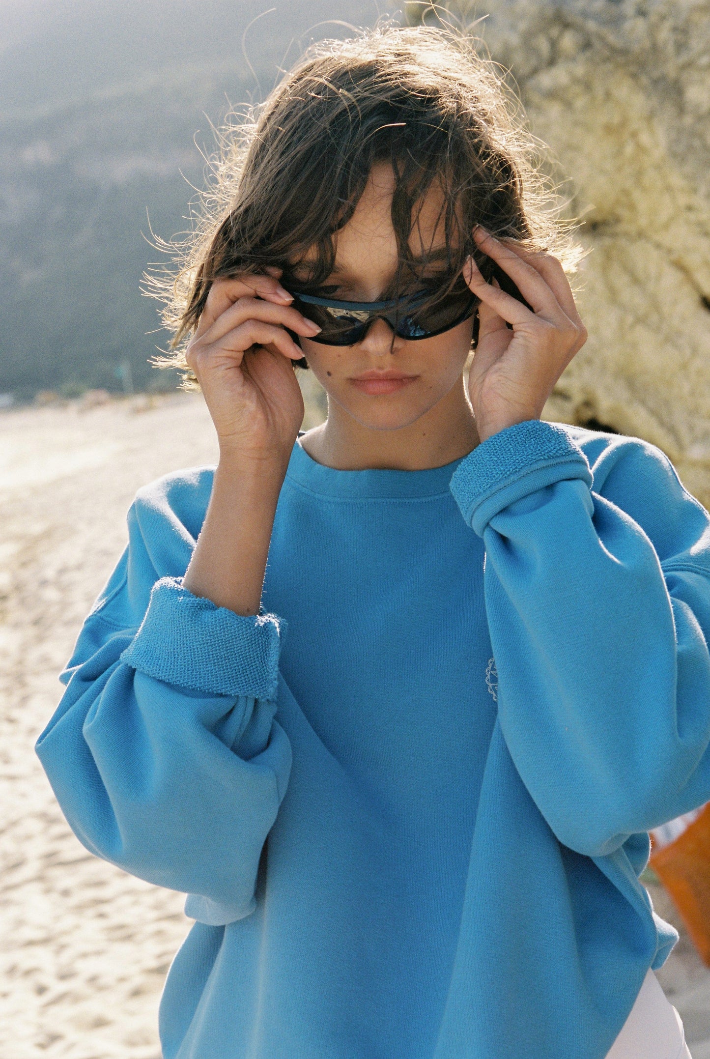 Sweat à capuche Walker avec poches Deepwater Blue