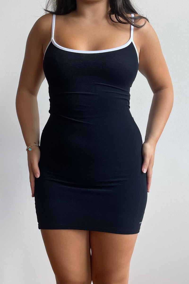 Isla Sponge Dress Black